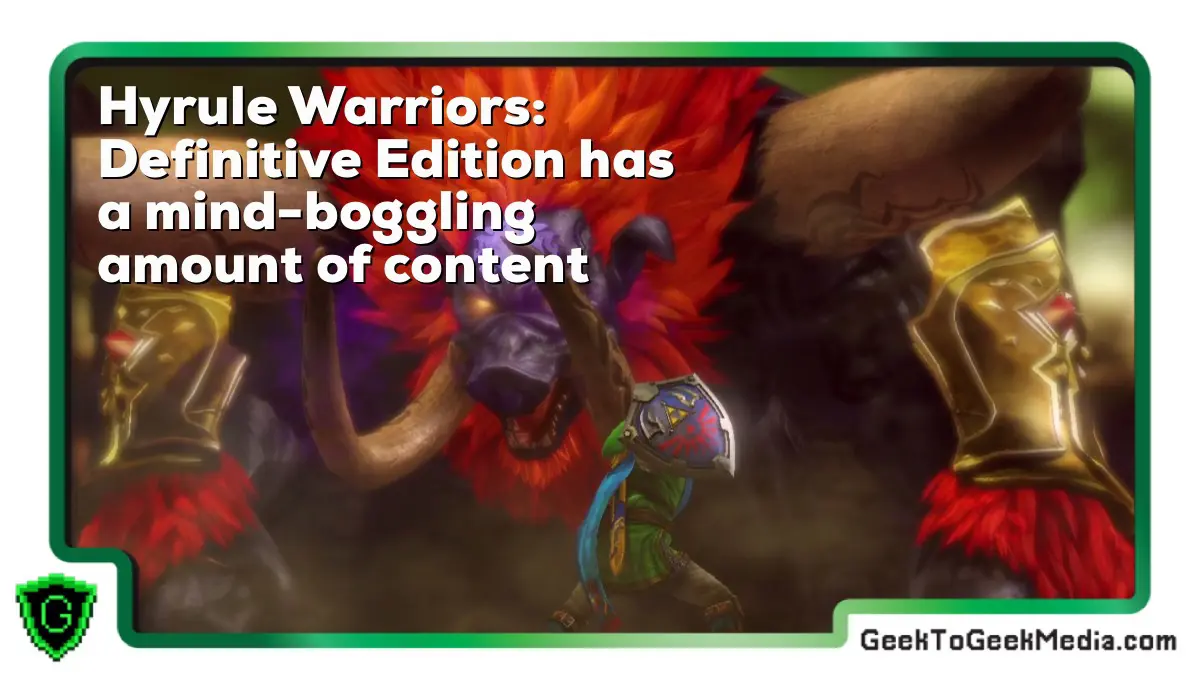 hyrule warriors definitive edition is awesome and full of stuff to do