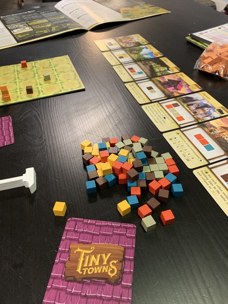 Tiny towns board game - best two-player board & card games