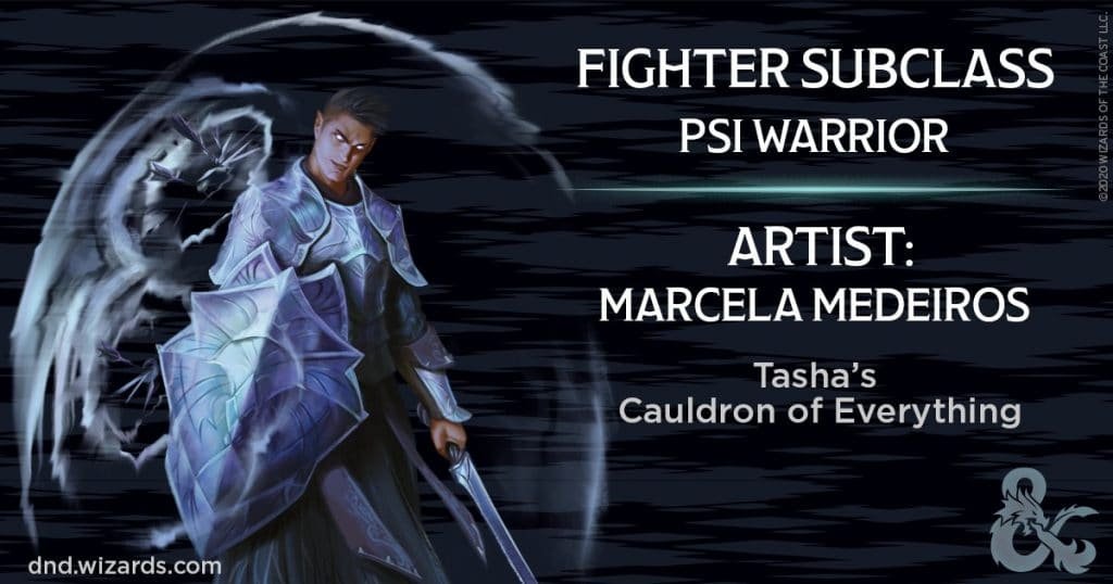Psi warrior fighter subclass in tasha's Cauldron of Everything