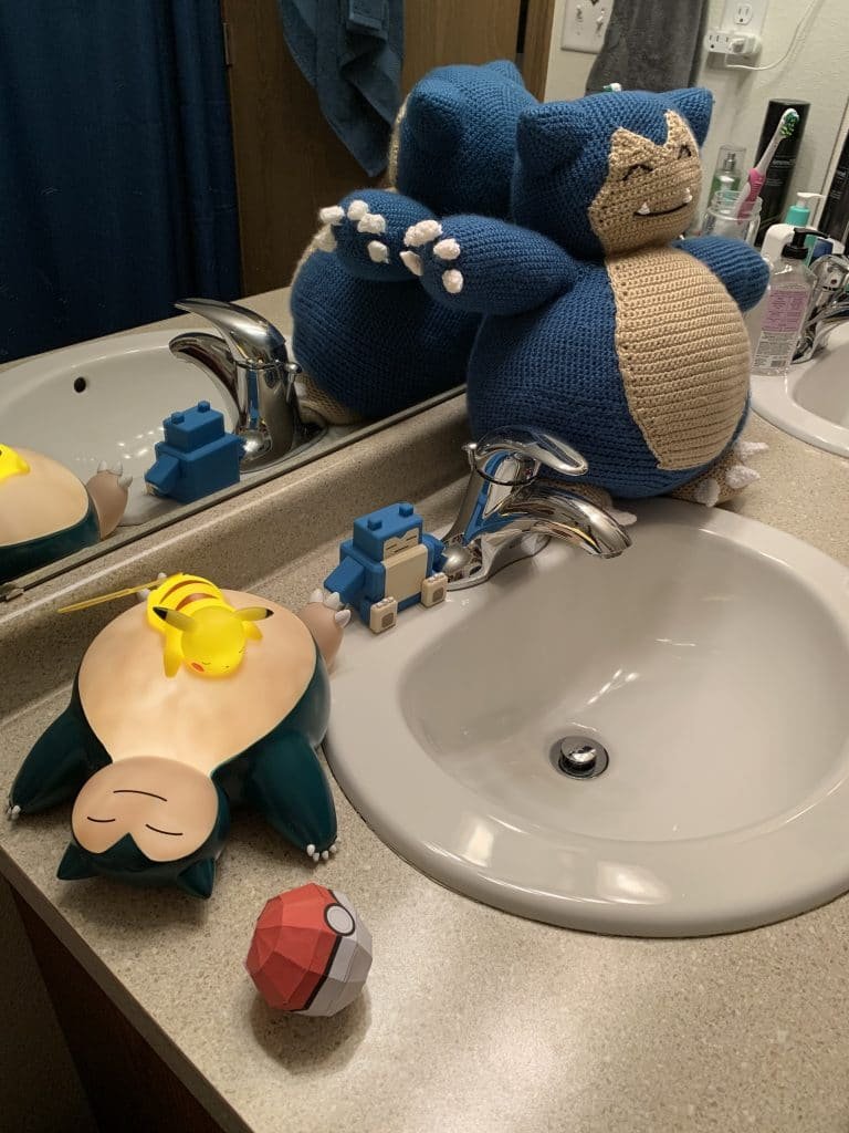 Bathroom snorlax