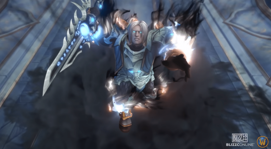 Anduin from wow turned evil in shadowlands trailer