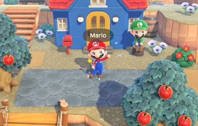 Mario outfit in animal crossing new horizons