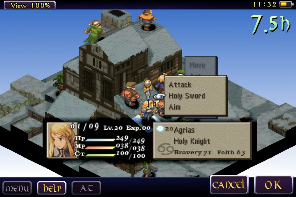 Final fantasy tactics battle scene