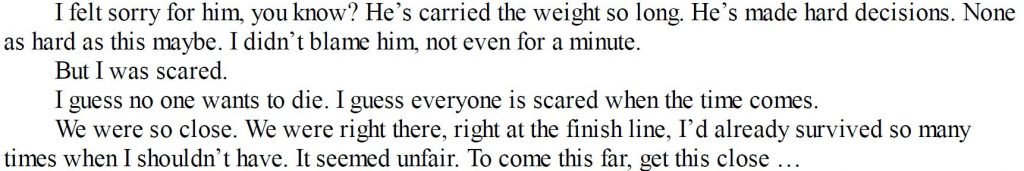 Animorphs quote about sadness in the books