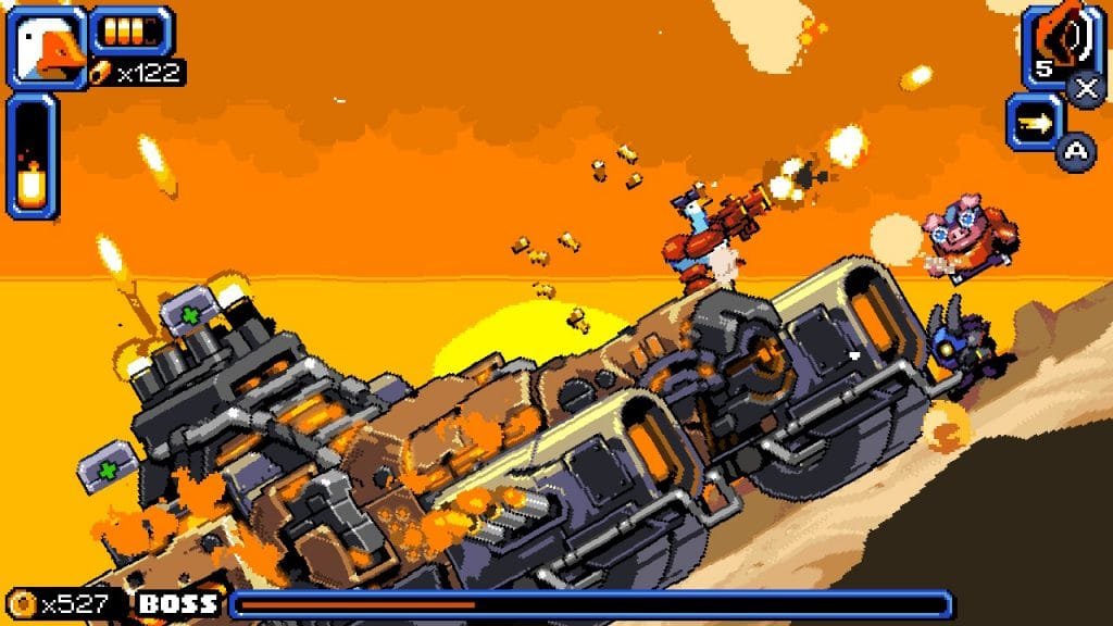 - mighty goose (switch) review - waterfowl-centric run-n-gun action