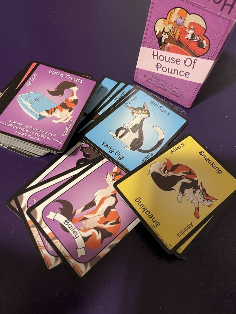 Some of the cards - house of pounce: card game review