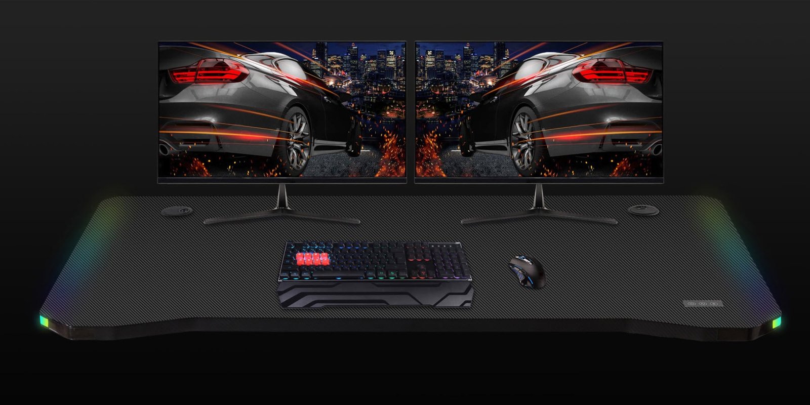 E-win rgb gaming desks featured image
