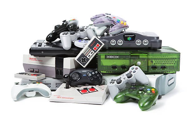 Pile of video games