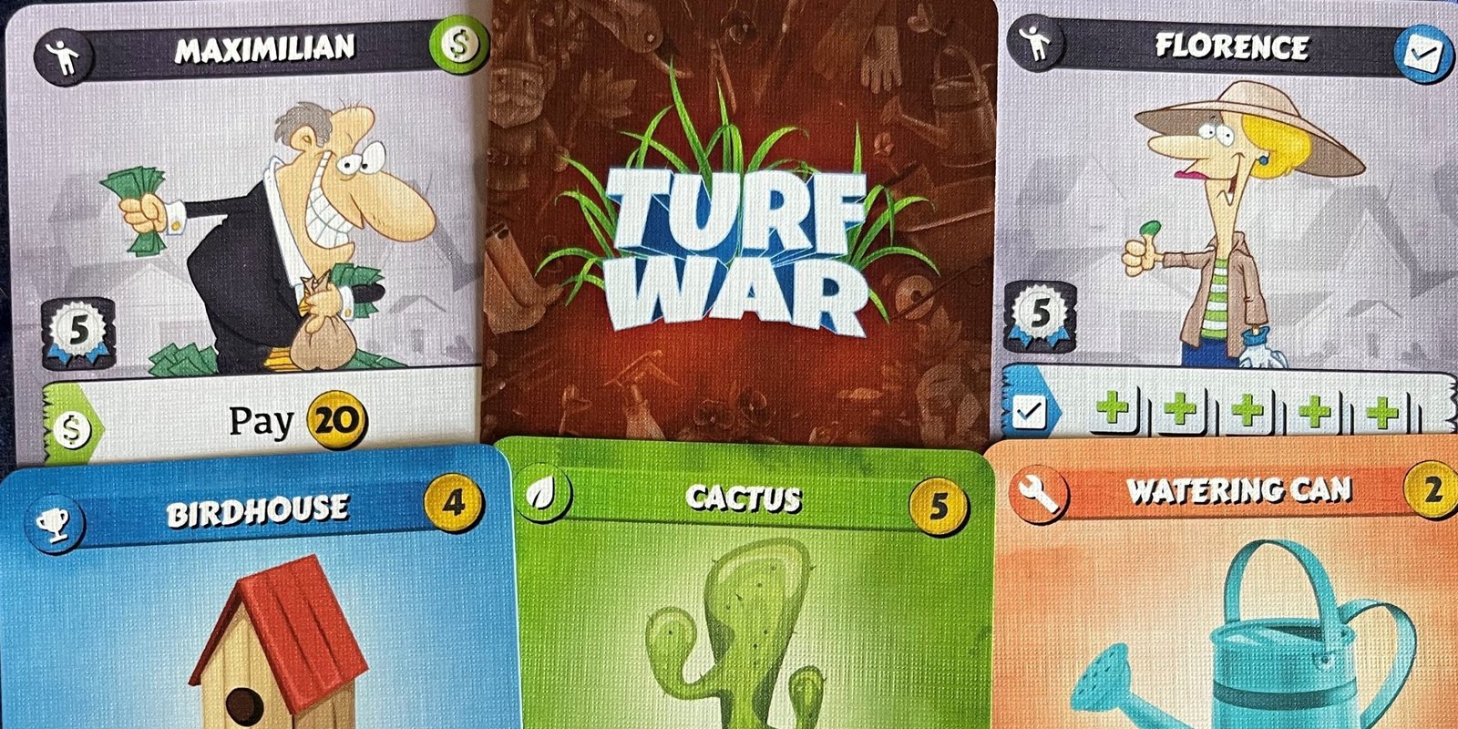 Header for turf war card game