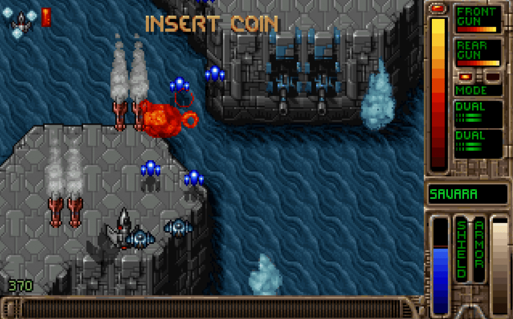Tyrian has a classic arcade shmup look