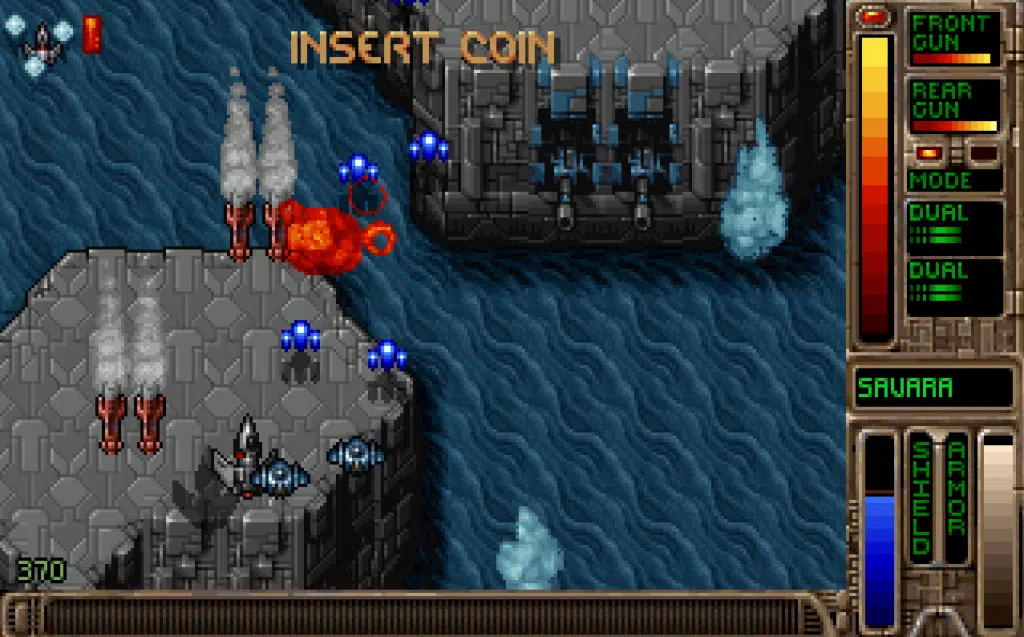 Tyrian has a classic arcade shmup look