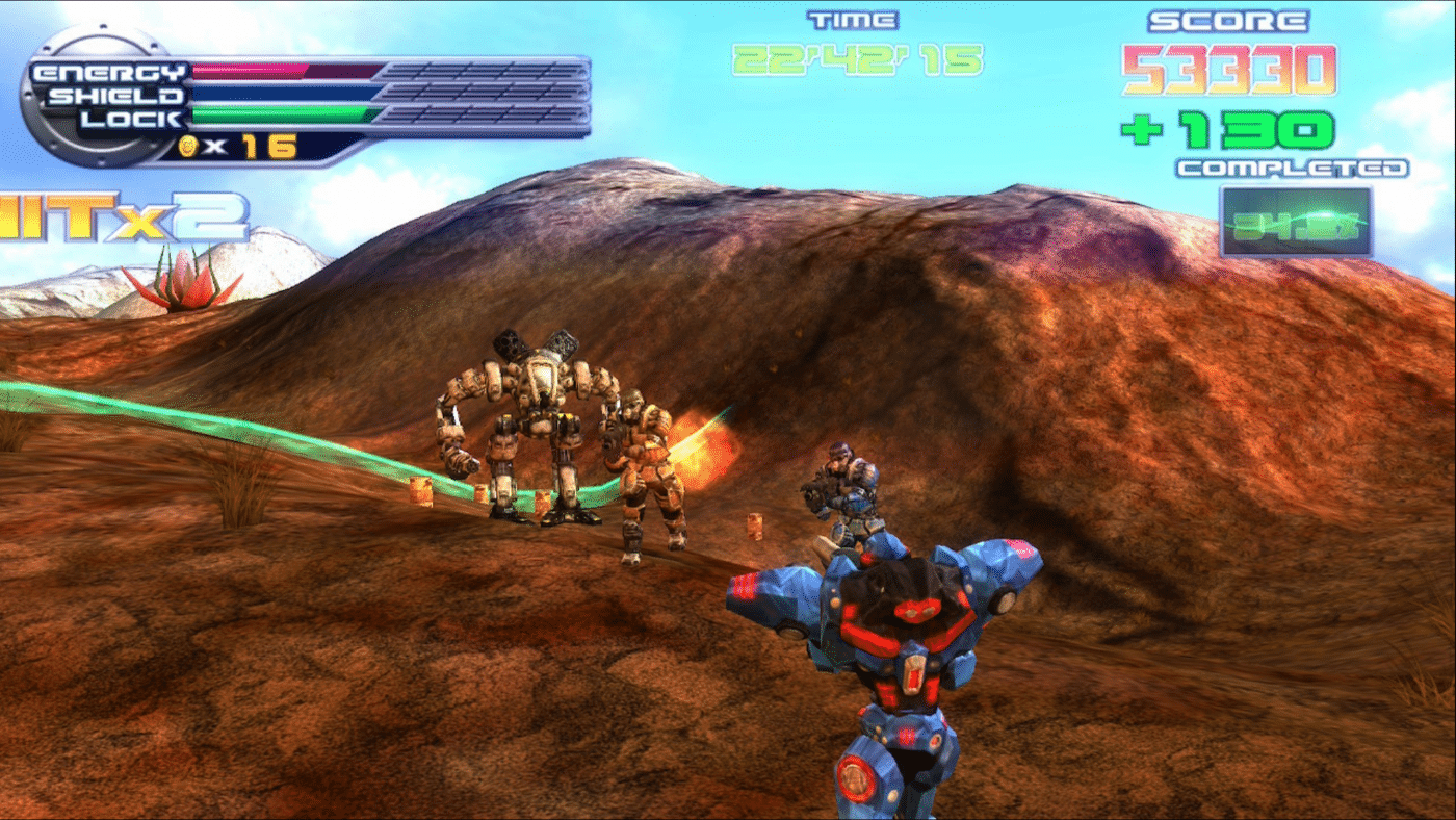 Exzeus 2 flying and ground shmup