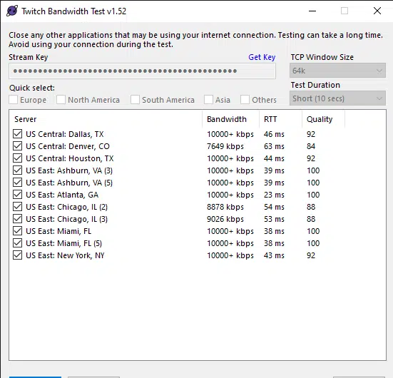 Obs settings