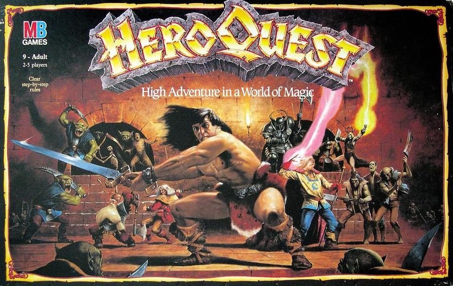 Heroqueset by milton bradley isn't a dungeons and dragons board game but it might as well be