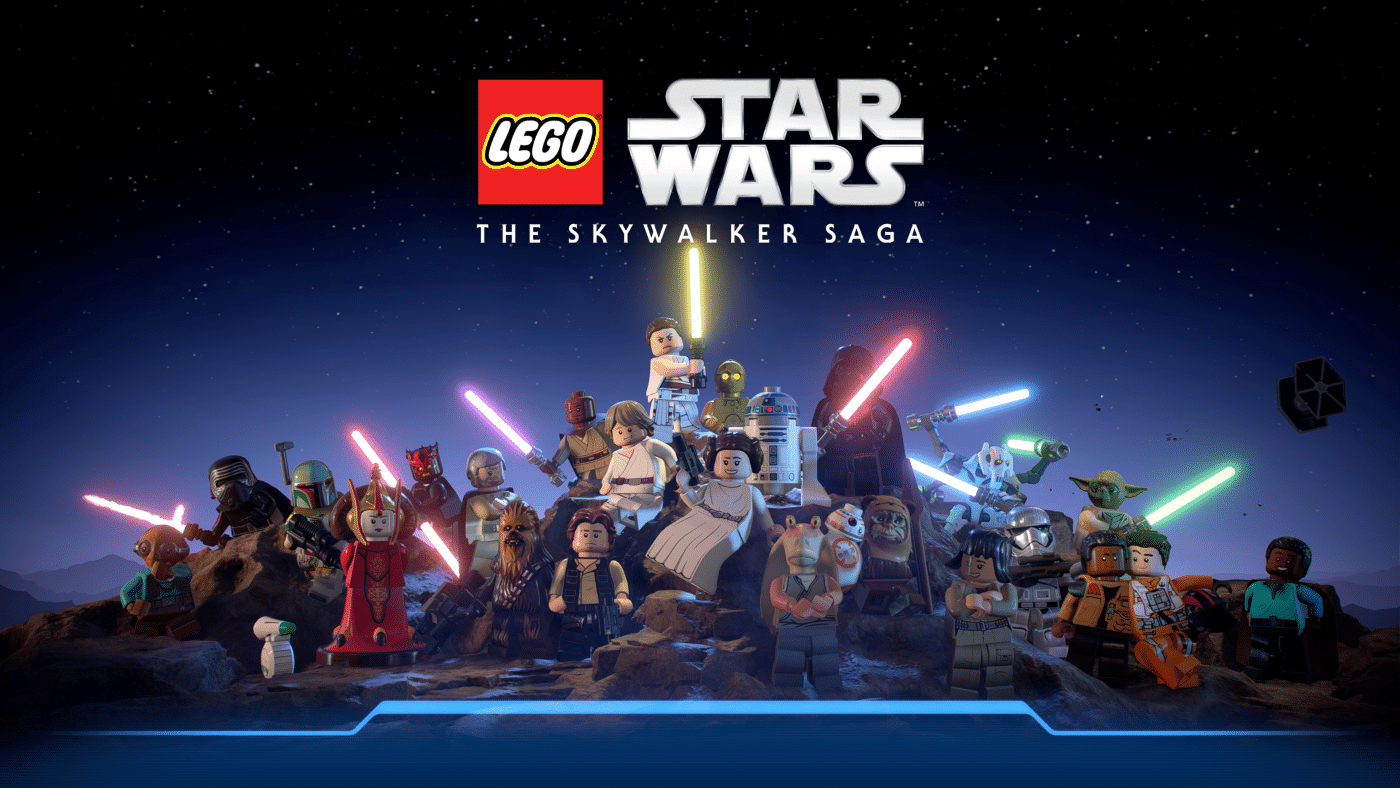 Big lego skywalker saga character collage