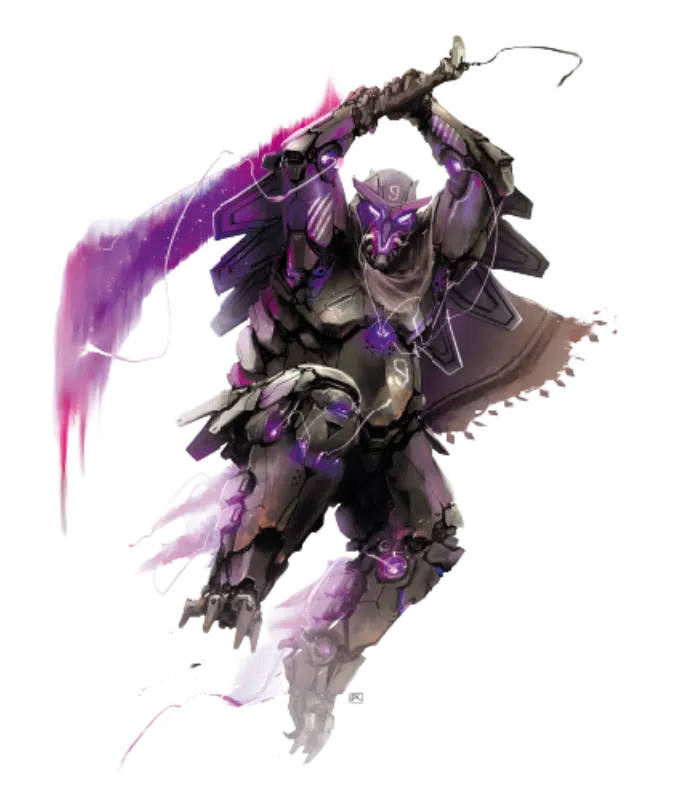 The owlbear eldritchtech suit