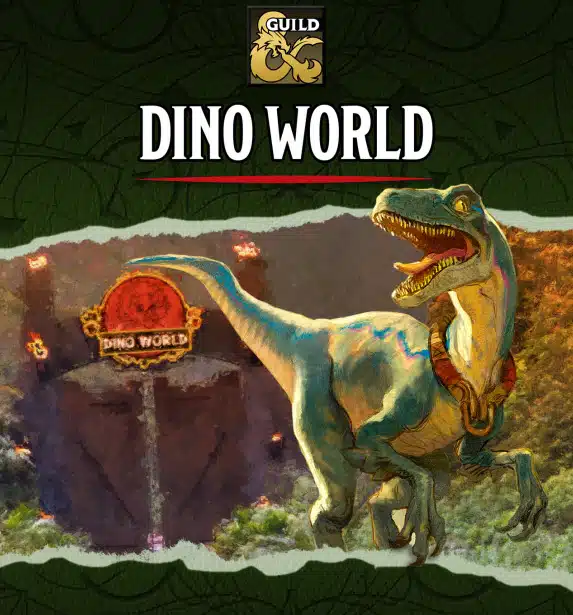 Dino world is jurassic park but in eberron. How cool is that?