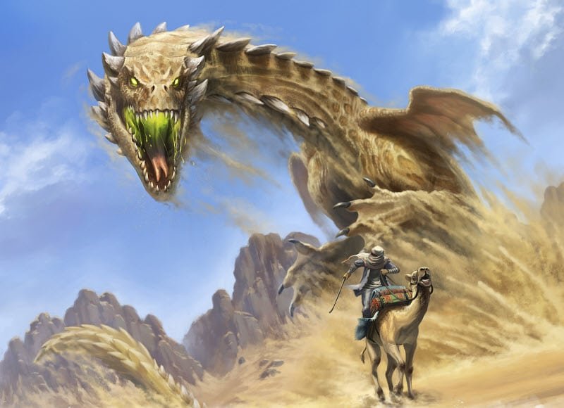 brown dragon from mme3 on dms guild