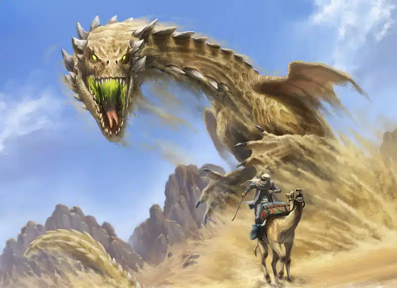 Brown dragon from mme3 on dms guild