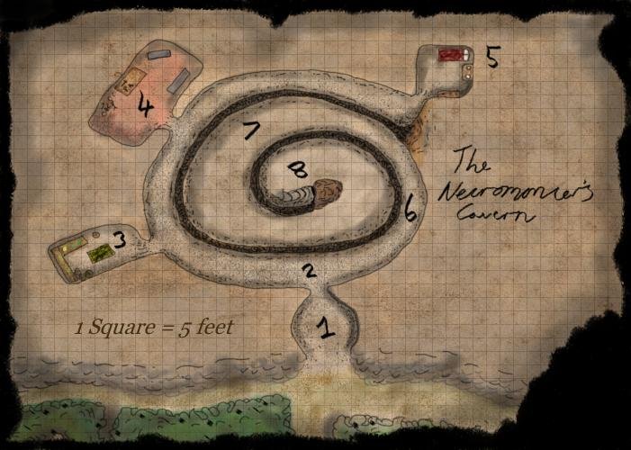 Rise of the necromancer cave map by craig robertson