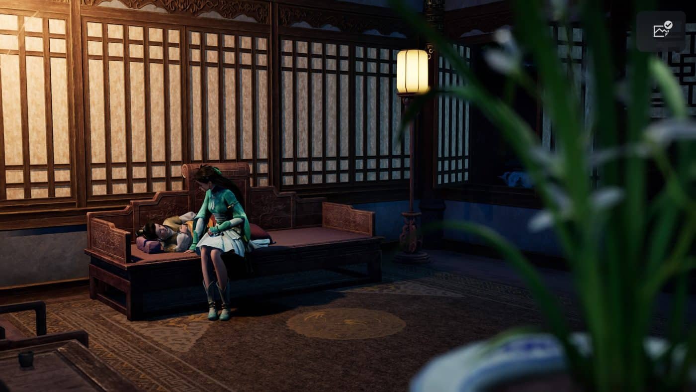 Quiet moments like this are just as beautiful as the action in sword and fairy: together forever.