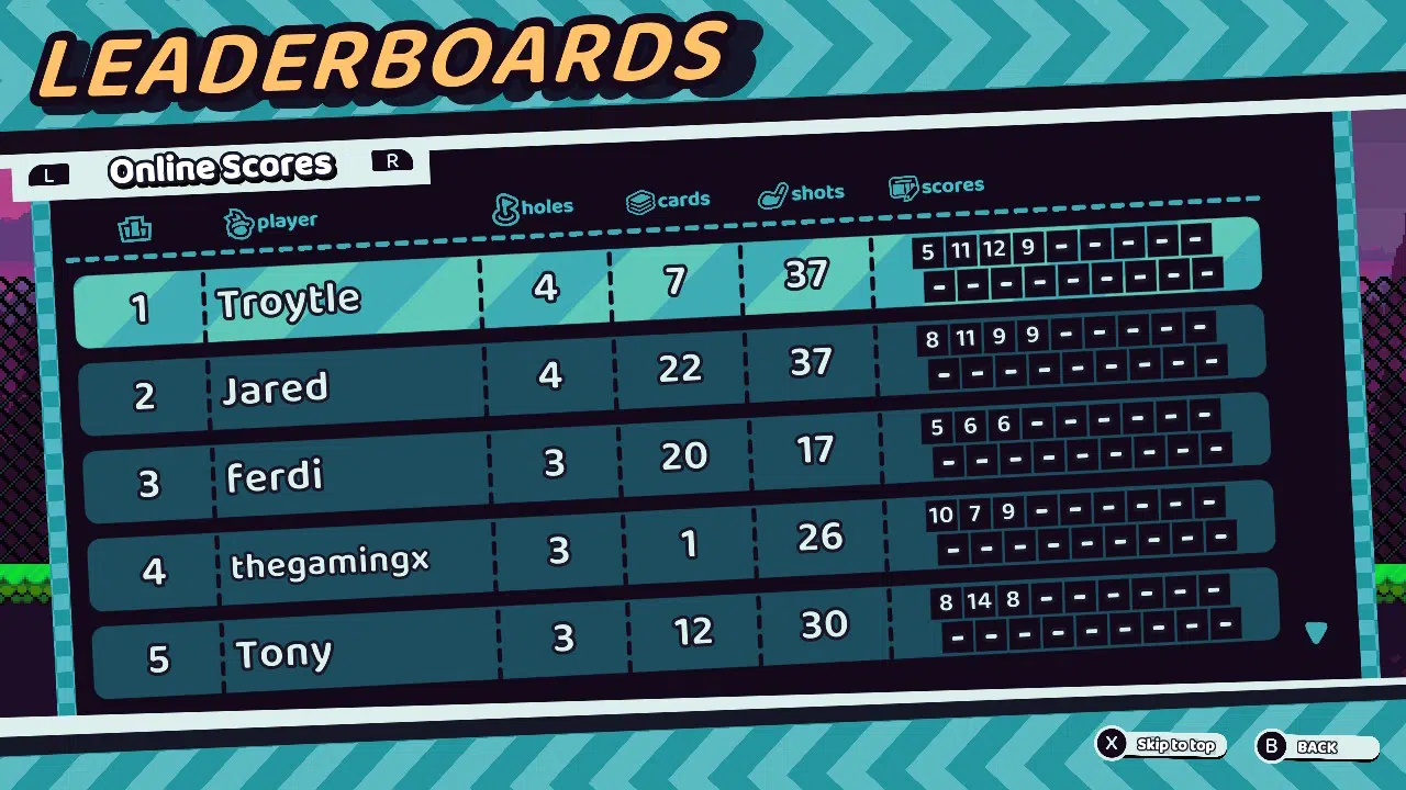 For a brief shining moment, i was the best cursed to golf player in the world. At least on the switch... And only because i was playing it before release. But still!
