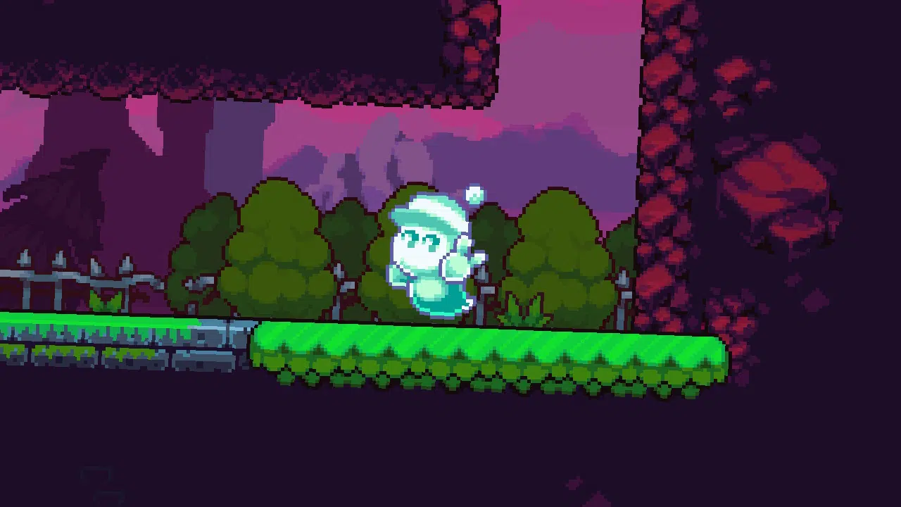 After each hole of cursed to golf you turn into a little ghost giving a peace sign. Adorable.