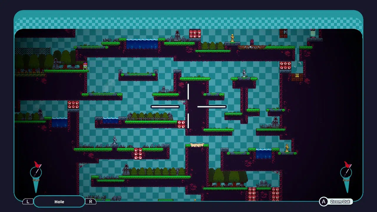 The maps in cursed to golf are surprisingly big.