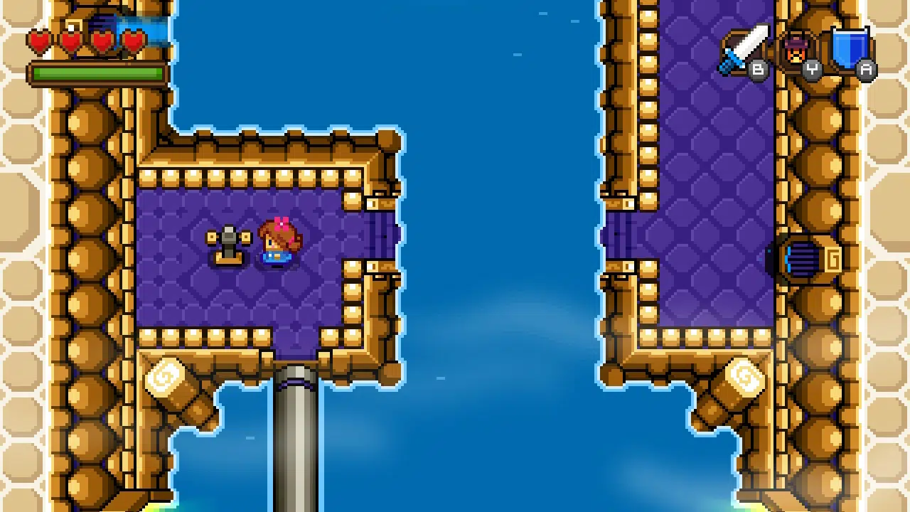 Blossom tales ii: the minotaur prince has you raise and lower water levels in the very first dungeon.