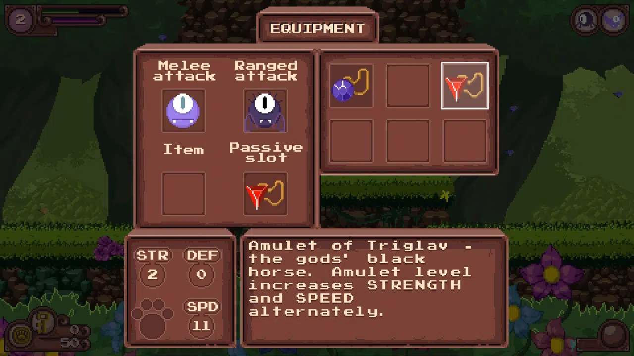 Catmaze has two slots to equip different familiars as attacks.