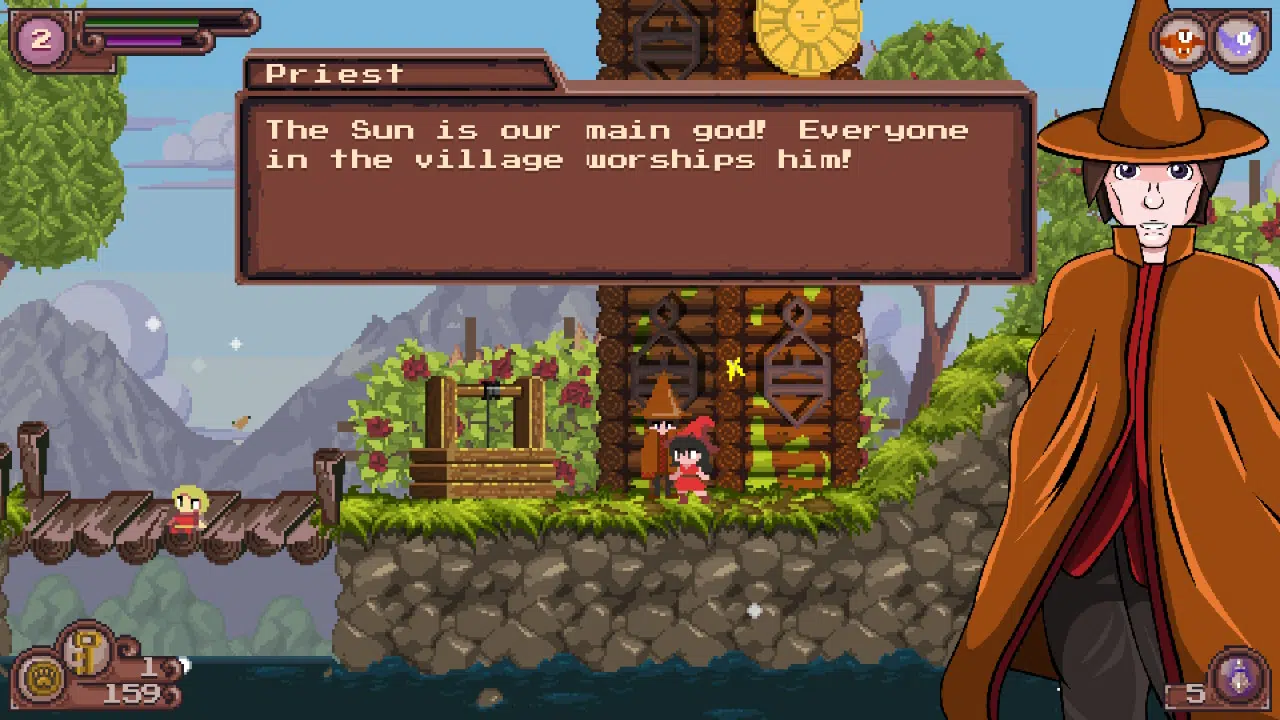 Shrines let you gain temporary stat boosts in catmaze.