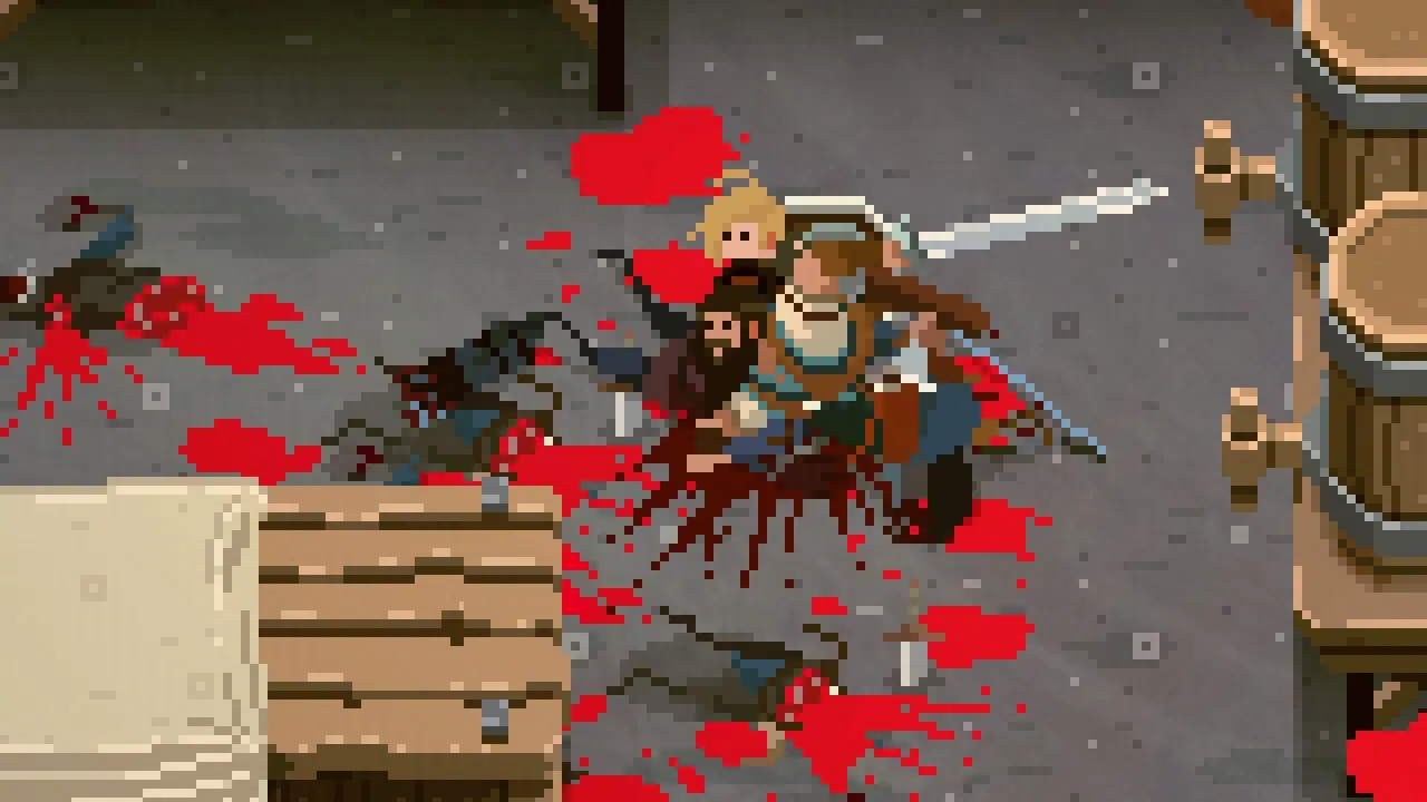 No place for bravery, but plenty of places for blood.