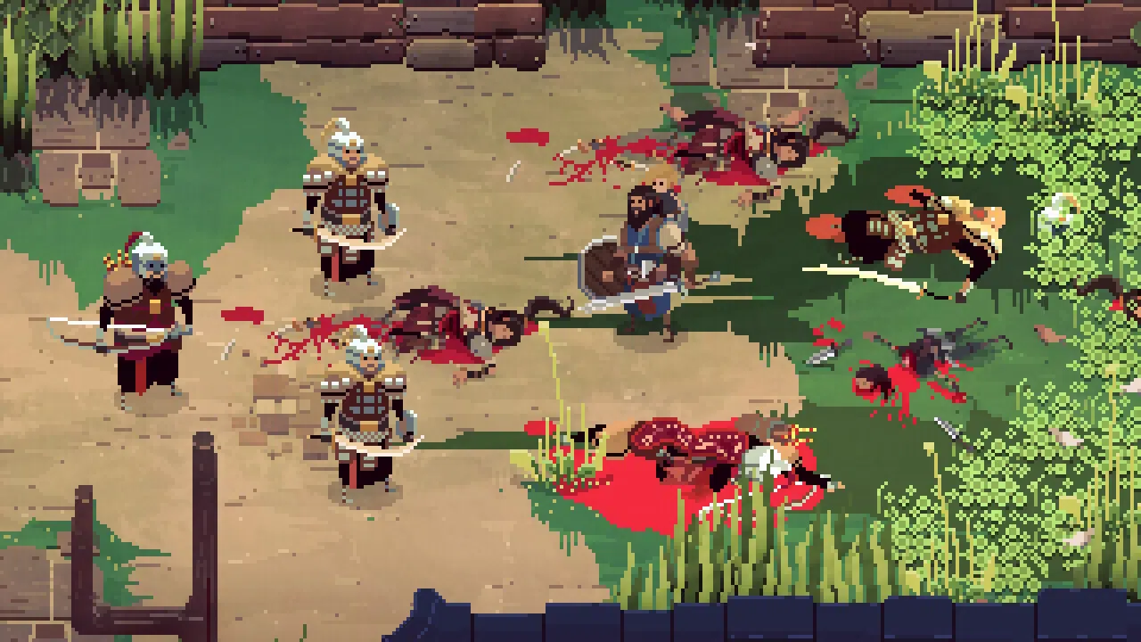 Almost every screenshot i took of no place for bravery had pools of blood.