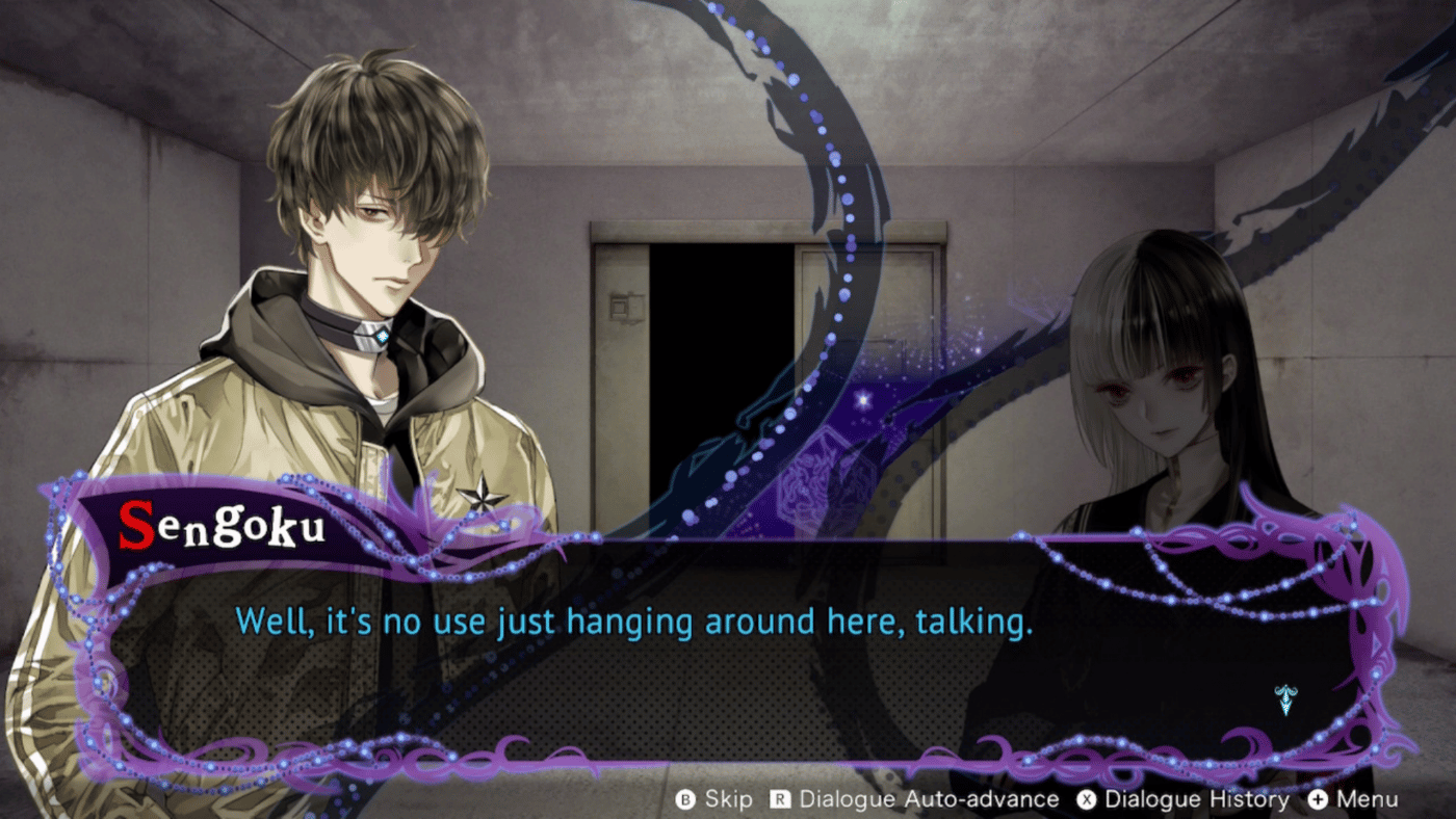 Sengoku says to rina, "well, it's no use just hanging around here, talking."