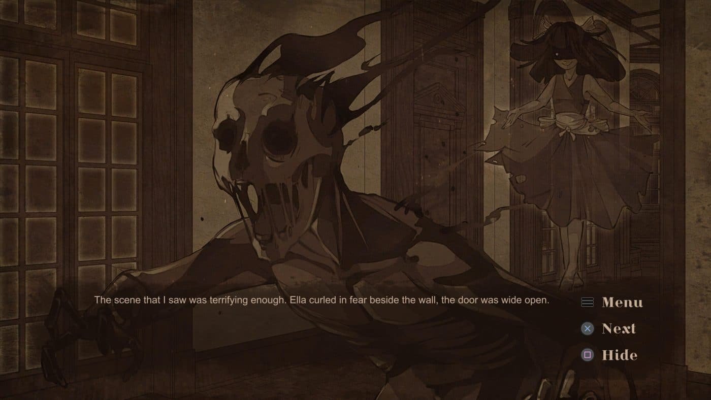The secret behind "her" is revealed in the game - silenced: the house is a sepia-toned bloodbath's "true" ending.