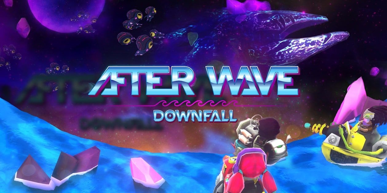 After wave downfall cover art featuring cartoon gunboats