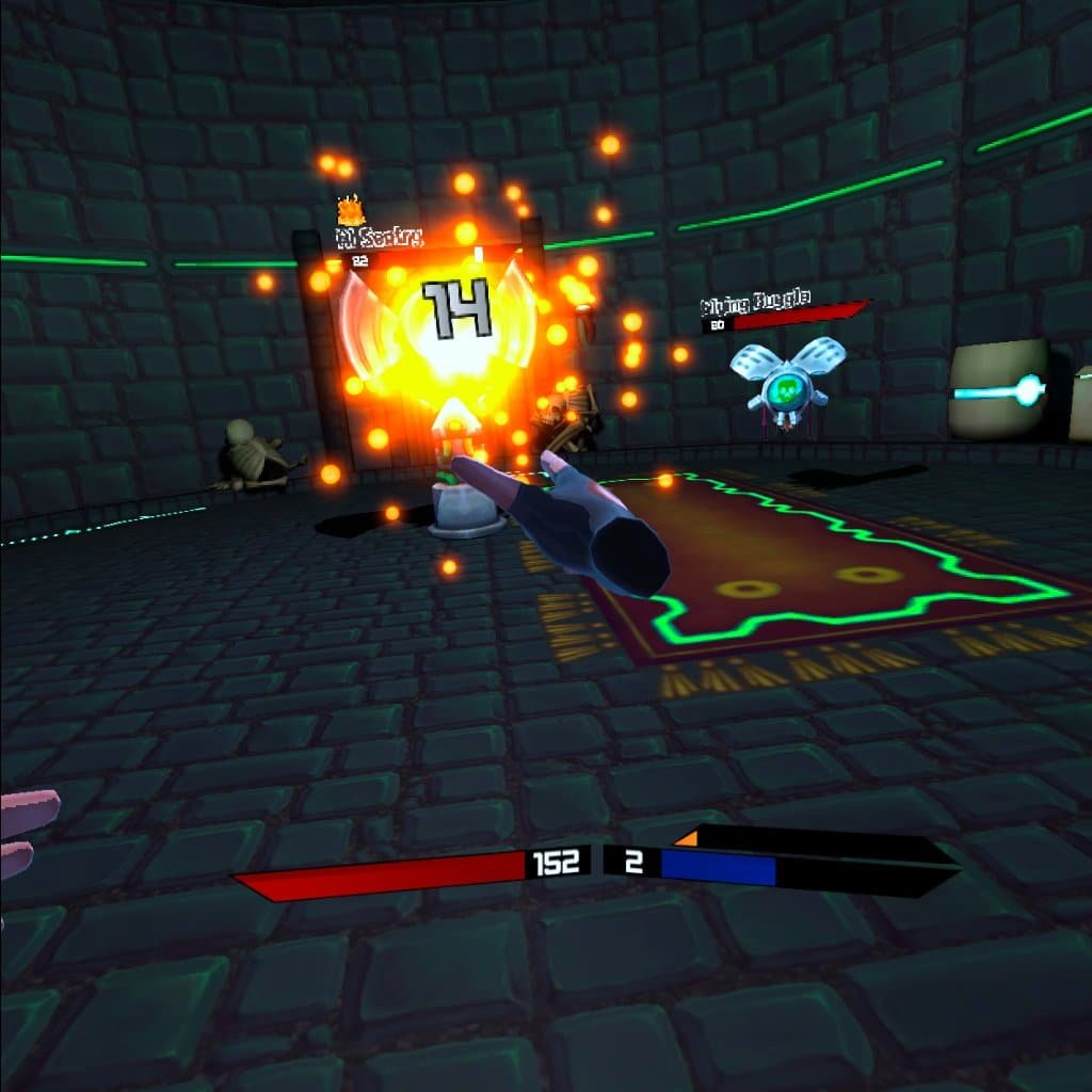 The turn based combat in arcaxer has you throwing spells at enemies.