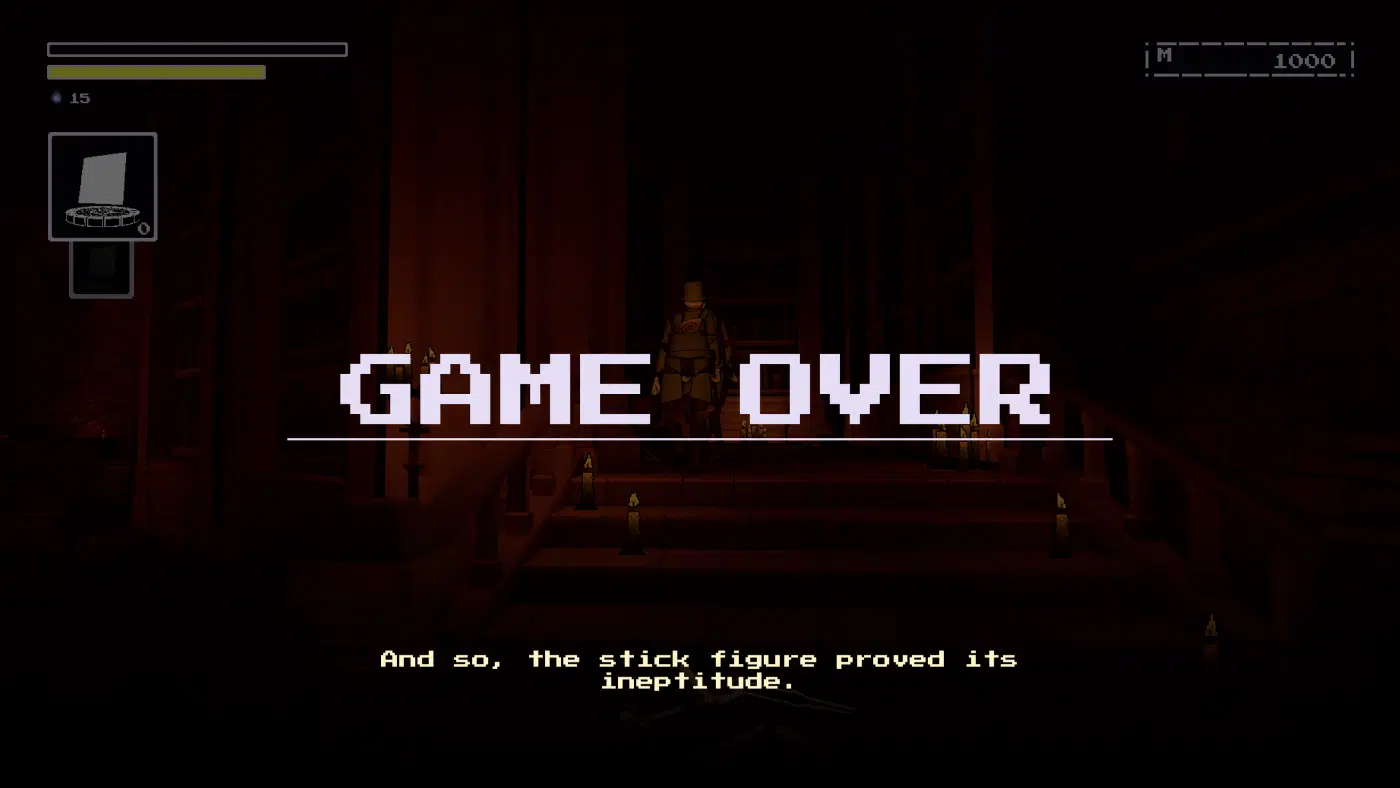 Like any soulslike, you'll find yourself dying in The Last Hero of Nostalgaia a lot.