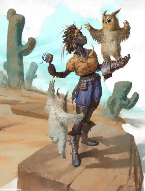 Owlbear tamer ranger from tavern tales