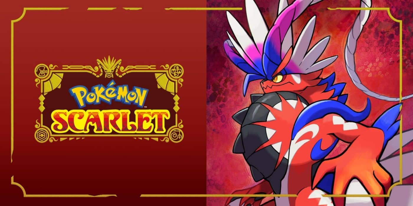 Pokemon scarlet art depicting the mount pokemon koraidon