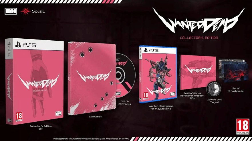 Wanted: dead's PS5 collector's edition.