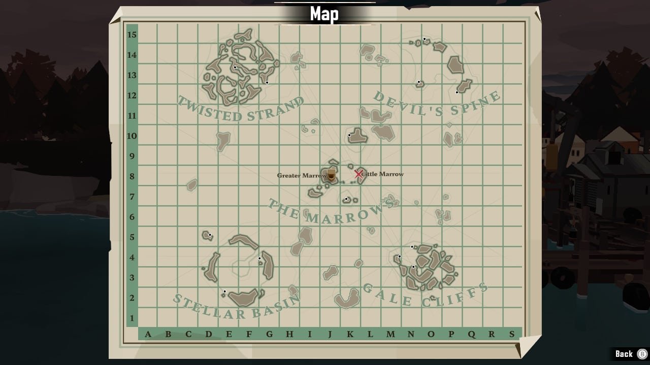 The map in dredge is not huge, but travel takes a pretty substantial amount of time.