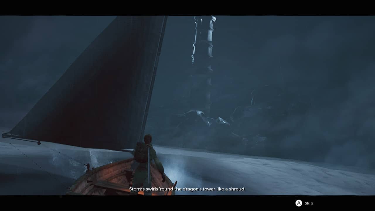 Remnant: from the ashes opens with link crashing a sailboat in a storm. Wait.