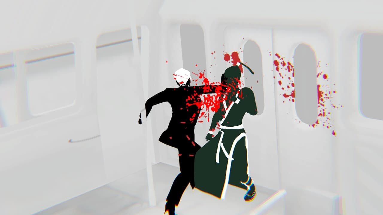 Fights in tight spaces is delightfully bloody.