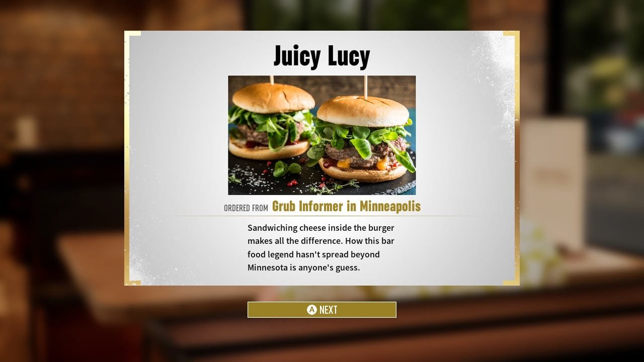 AEW: Fight Forever
Nintendo Switch
Juicy Lucy from Grub Informer in Minneapolis