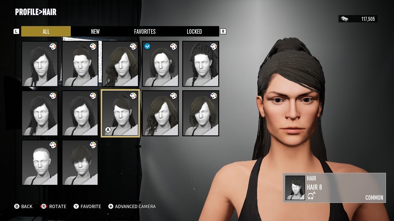 AEW: Fight Forever
Nintendo Switch
Create a Character Female Hair Options