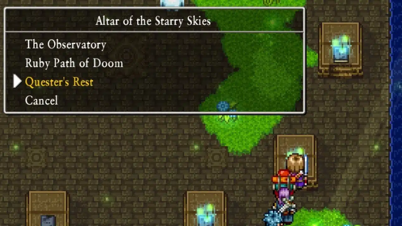 Altar of the starry skies for dq9 in dqxi s