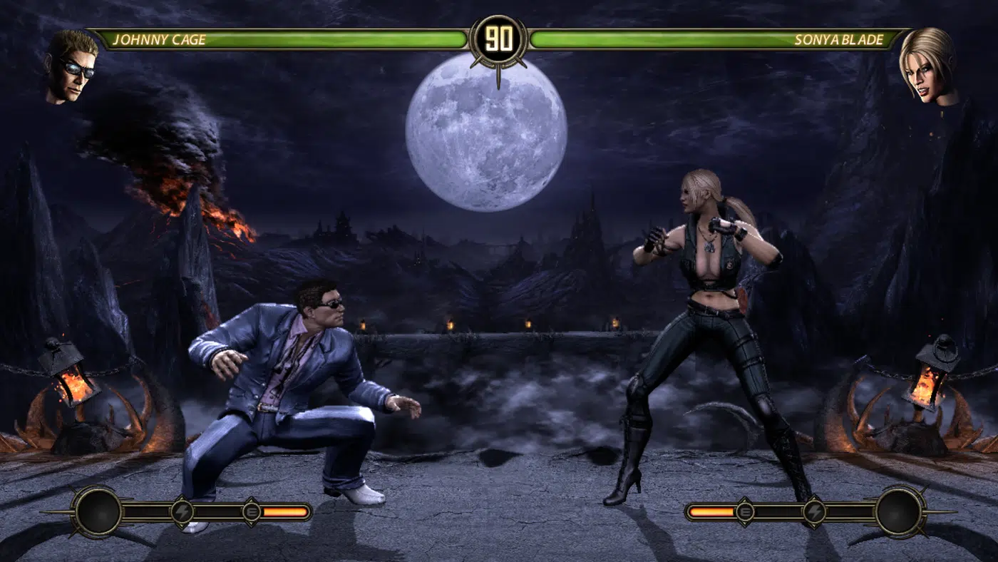 Johnny cage eyes sonya.