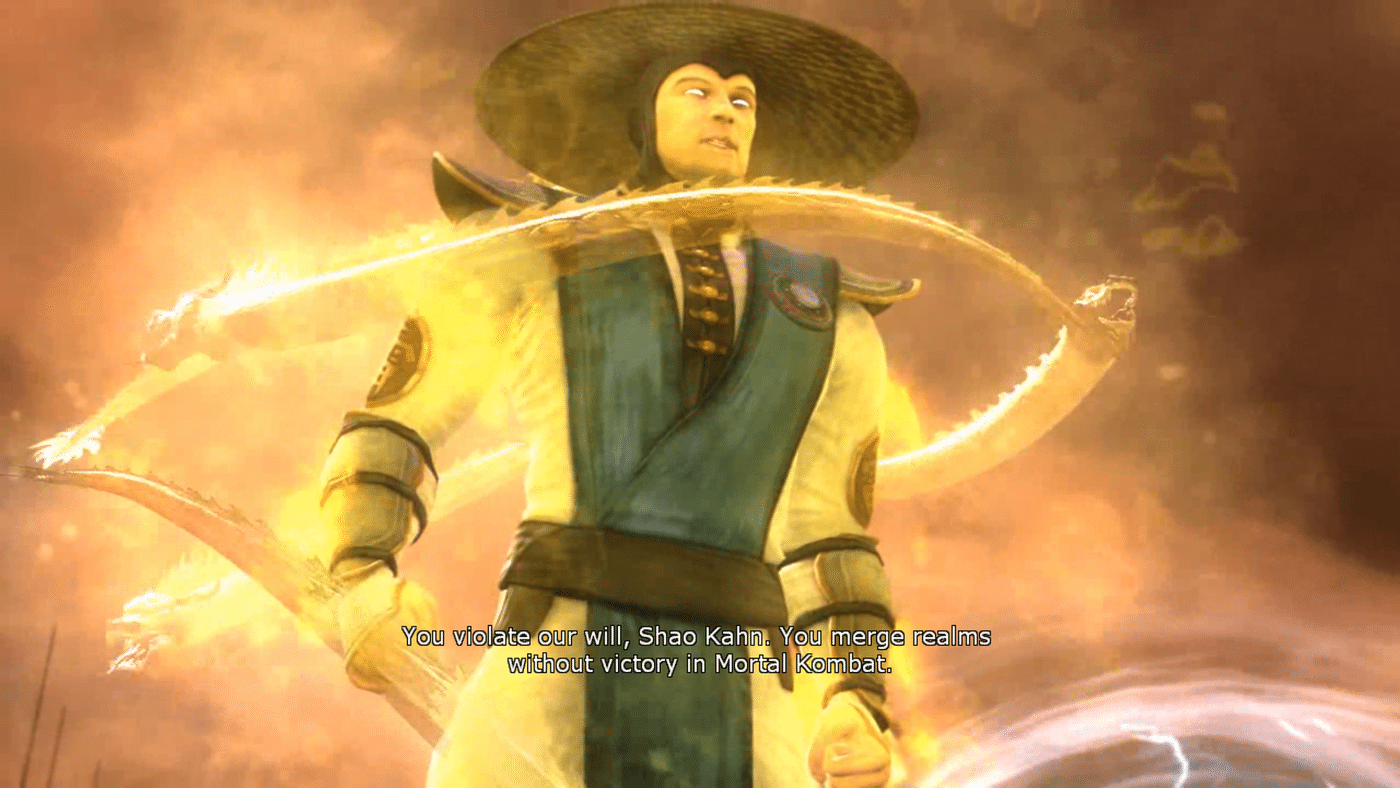 Raiden goes super saiyan