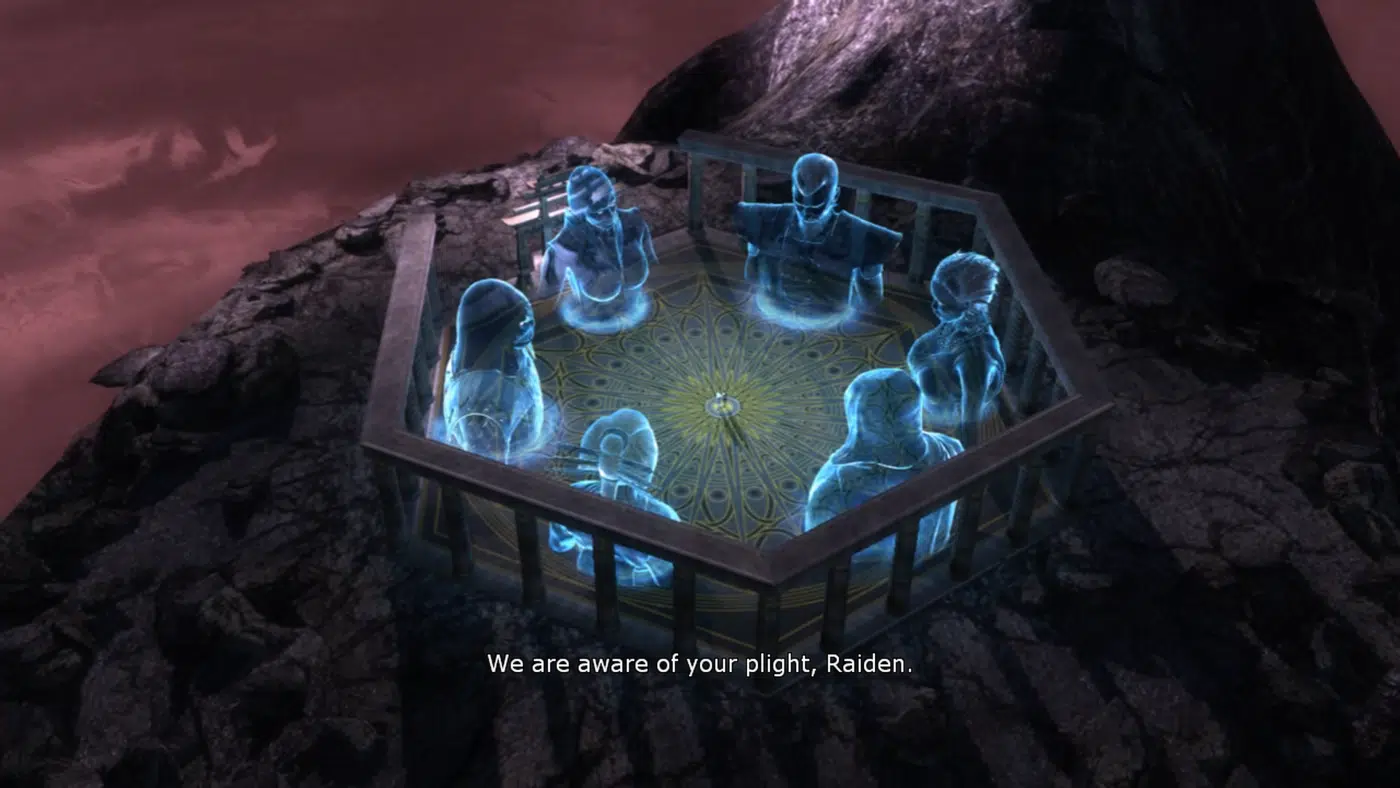 Raiden talks to torsos.